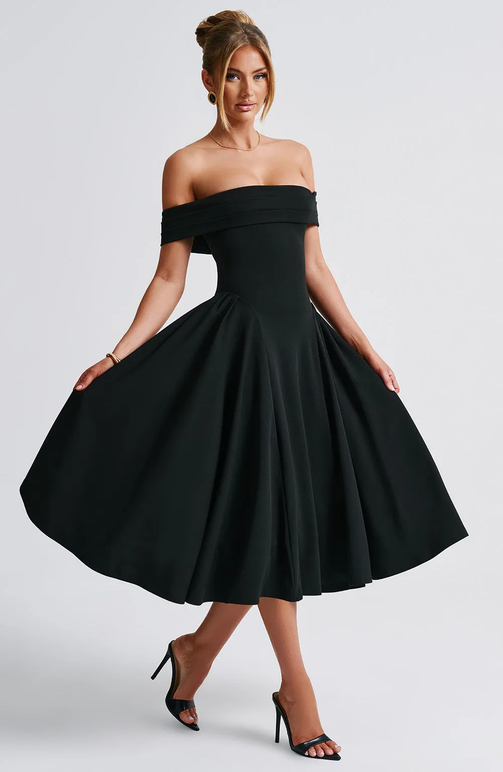Miranda Midi Dress - Black sold by Babyboo Fashion product image thumbnail 2