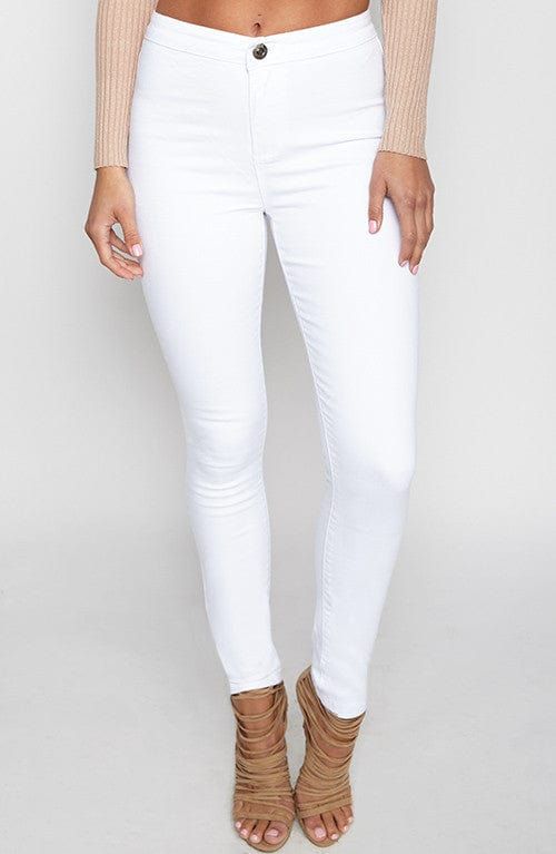 Glued Up Skinny Jeans - White sold by Babyboo Fashion product image thumbnail 5