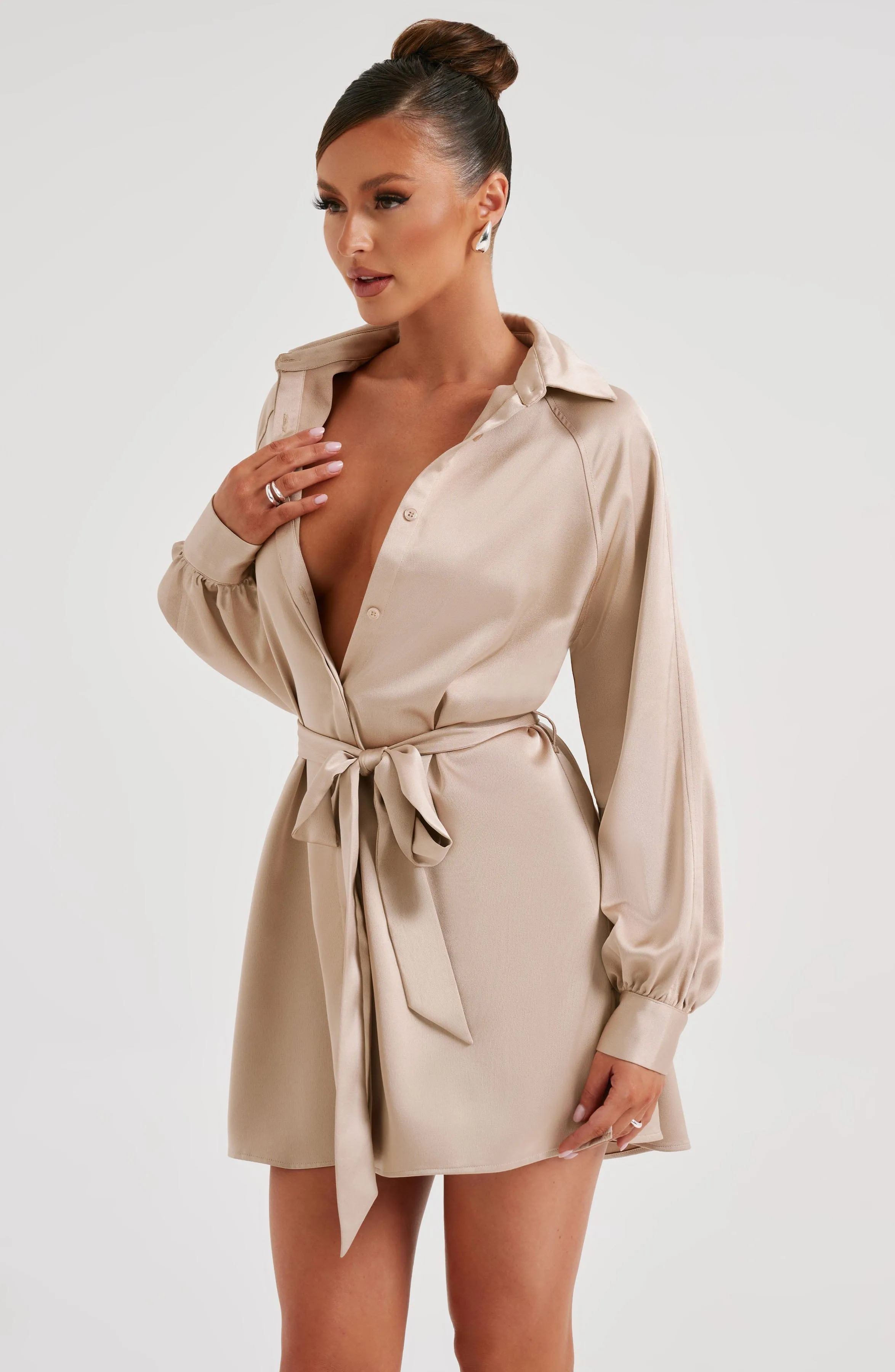 Kara Mini Dress - Champagne sold by Babyboo Fashion product image thumbnail 2