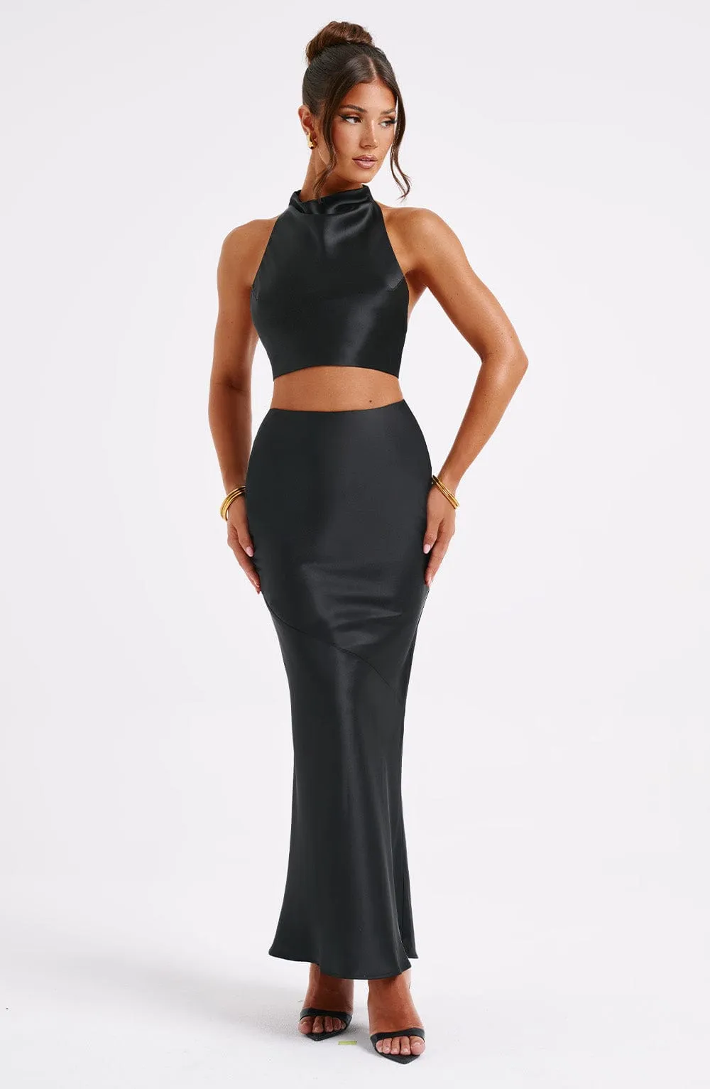 Zaylee Maxi Skirt - Black sold by Babyboo Fashion