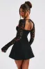 Jacinta Mini Dress - Black sold by Babyboo Fashion