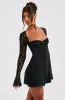 Jacinta Mini Dress - Black sold by Babyboo Fashion