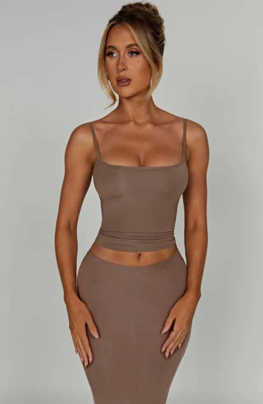 Marie Top - Mocha sold by Babyboo Fashion