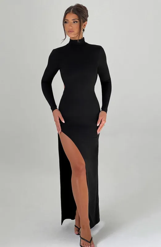 Imelda Maxi Dress - Black made by Babyboo Fashion