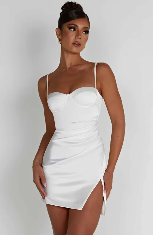 Mabel Mini Dress - Ivory sold by Babyboo Fashion