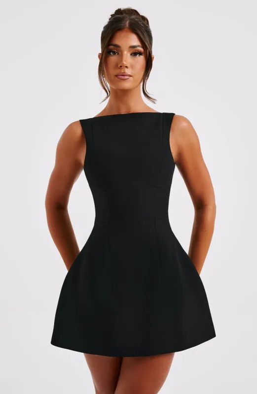 Alana Mini Dress - Black sold by Babyboo Fashion