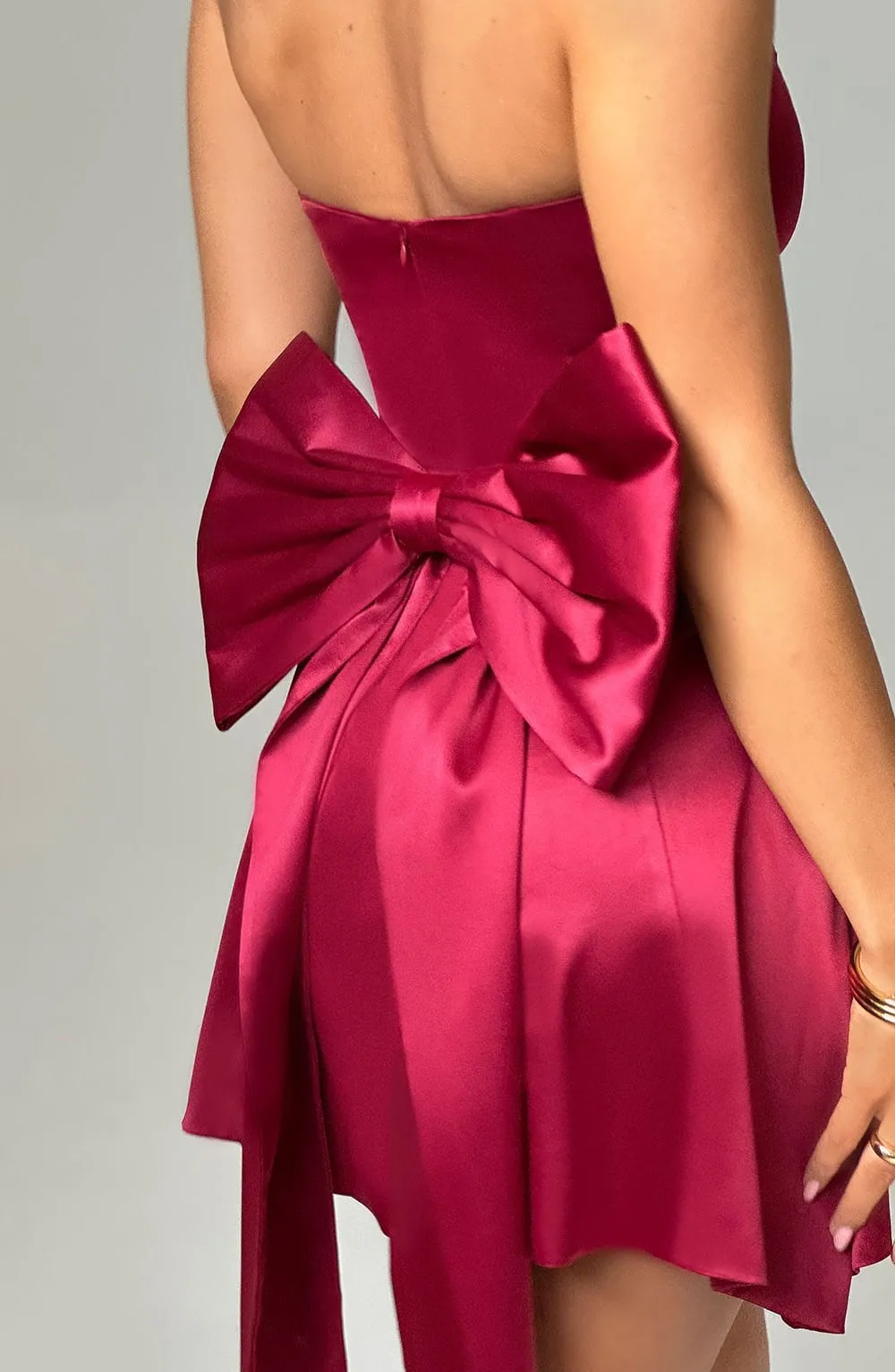 freja mini dress burgundy Can't Compare Embellished Mini Dress Burgundy main image 0