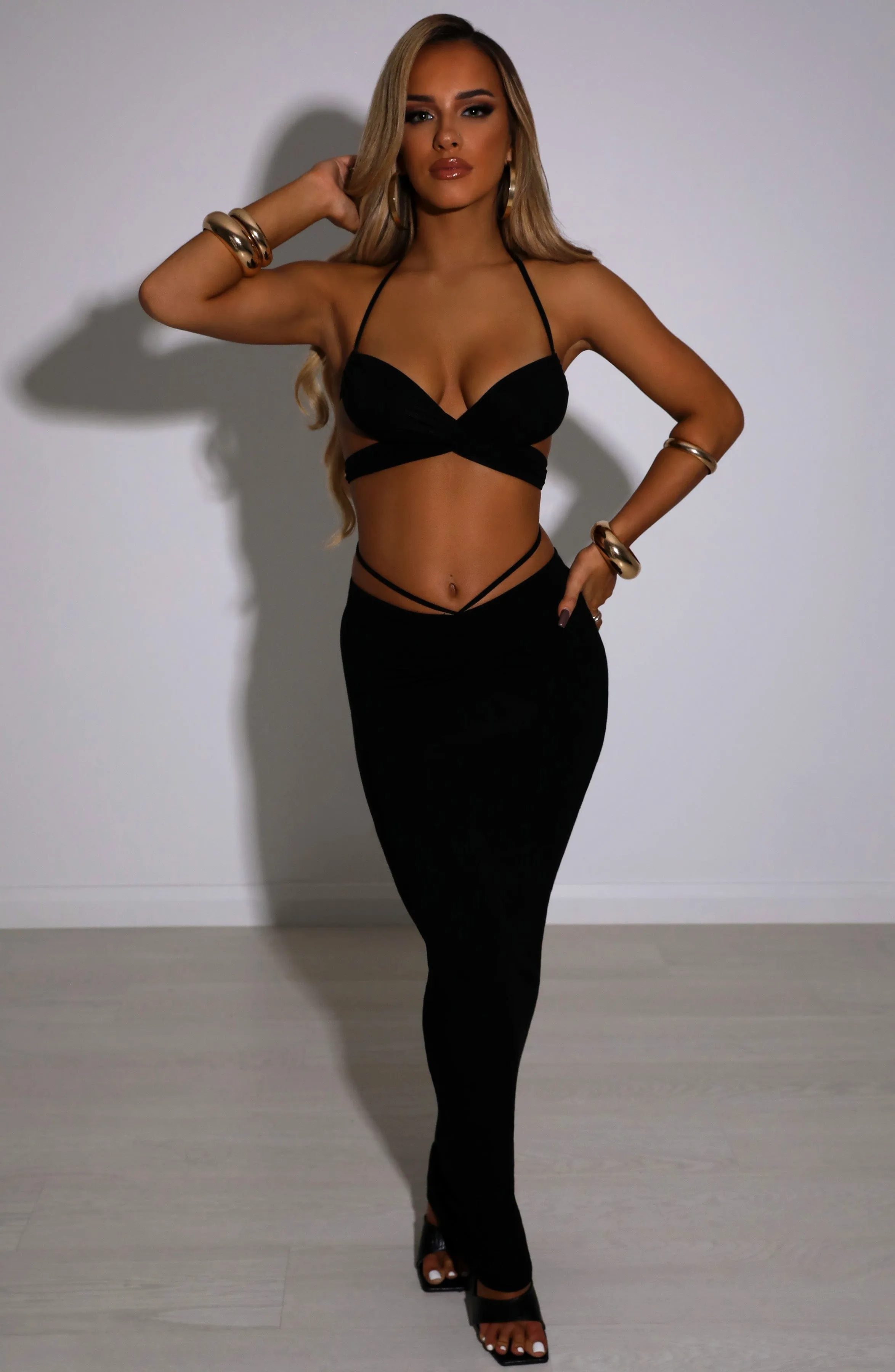 Leticia Maxi Skirt - Black sold by Babyboo Fashion