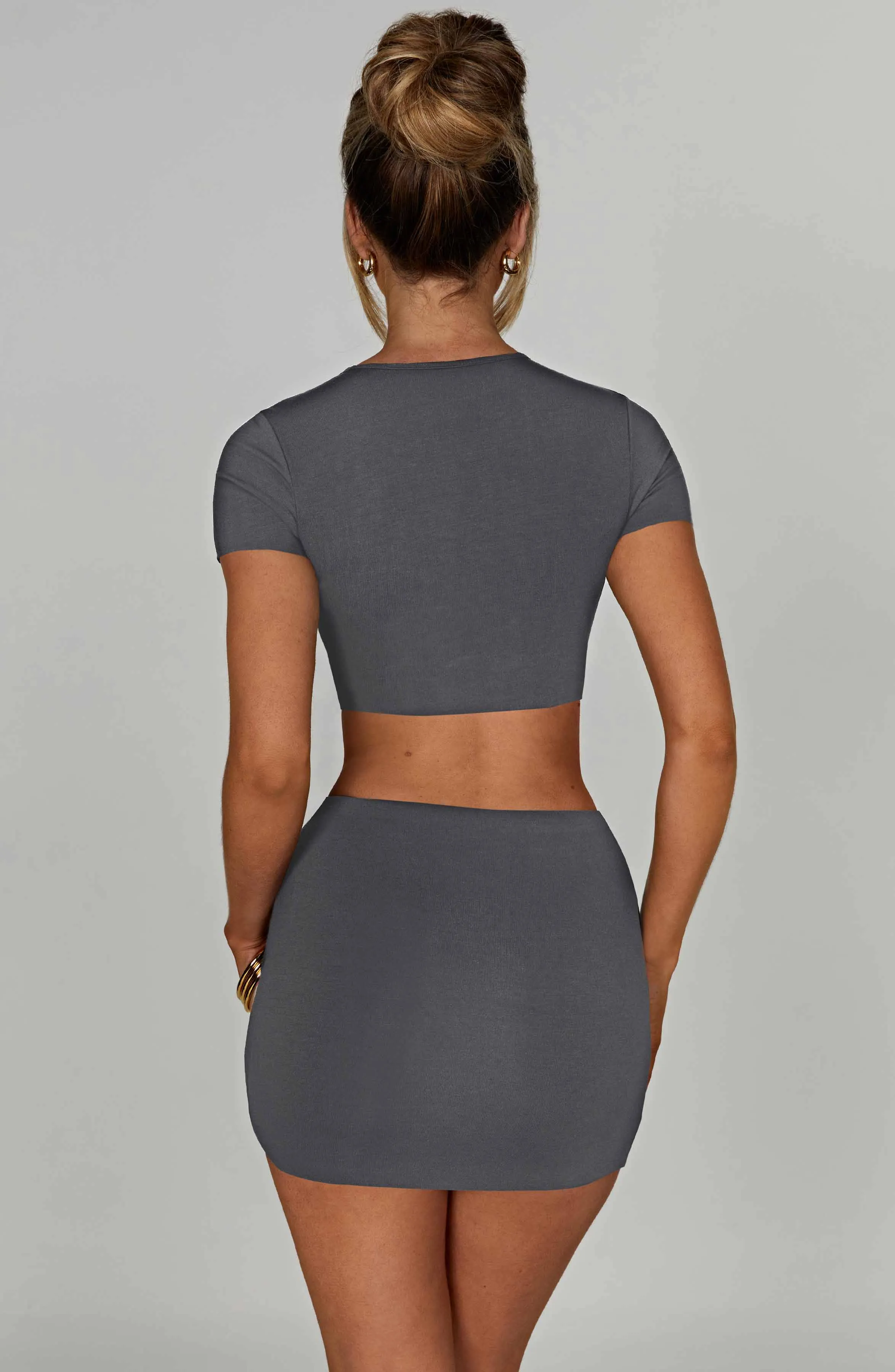 Rein Mini Skirt - Charcoal sold by Babyboo Fashion product image thumbnail 2