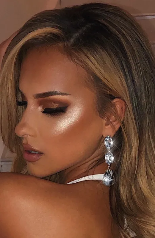 Lolita Earrings - Silver sold by Babyboo Fashion