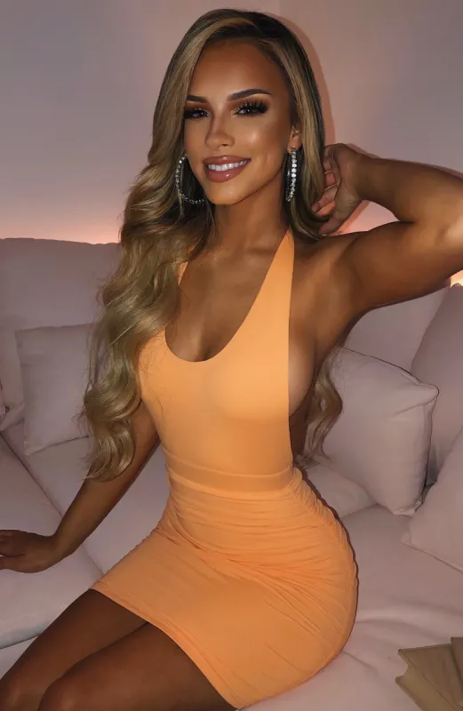 Anita Mini Dress - Tangerine sold by Babyboo Fashion