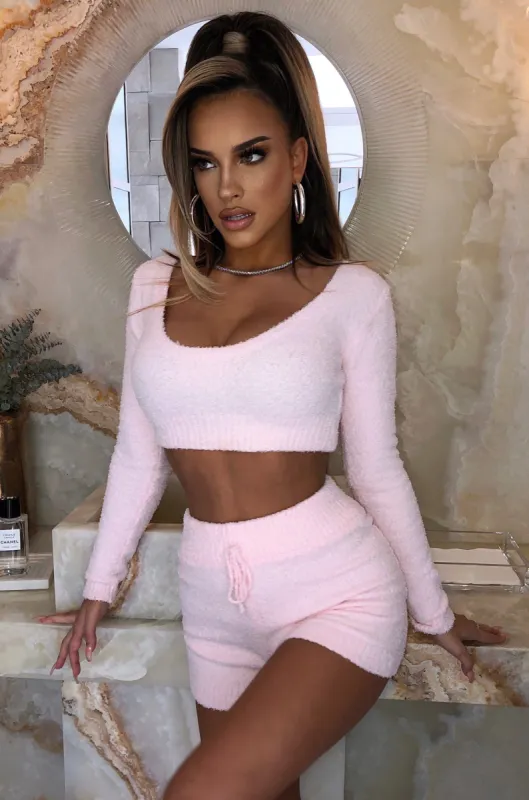 Rita Cozy Crop - Baby Pink sold by Babyboo Fashion