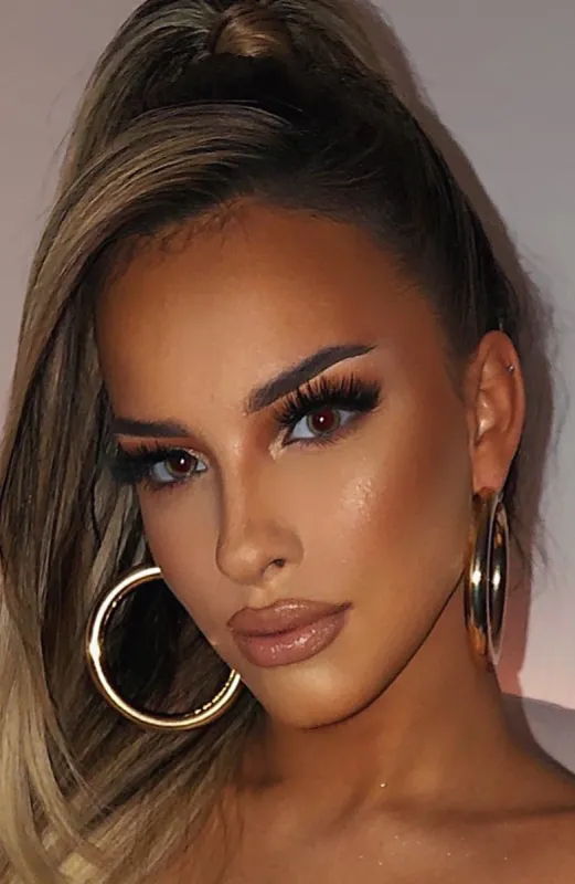 Roza Hoop Earrings - Gold sold by Babyboo Fashion