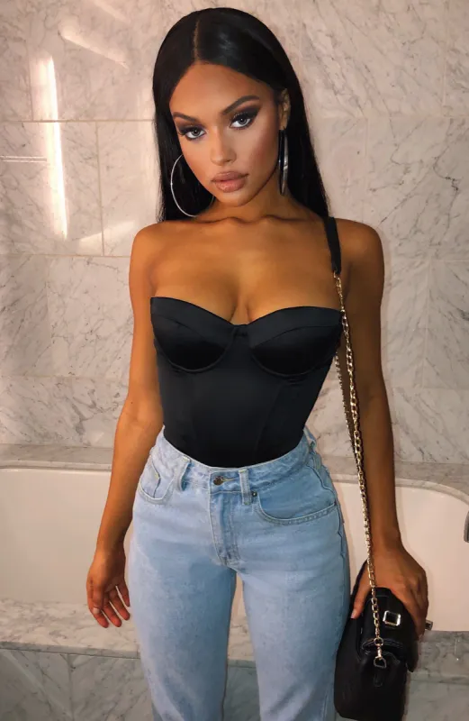 Tara Bodysuit - Black sold by Babyboo Fashion