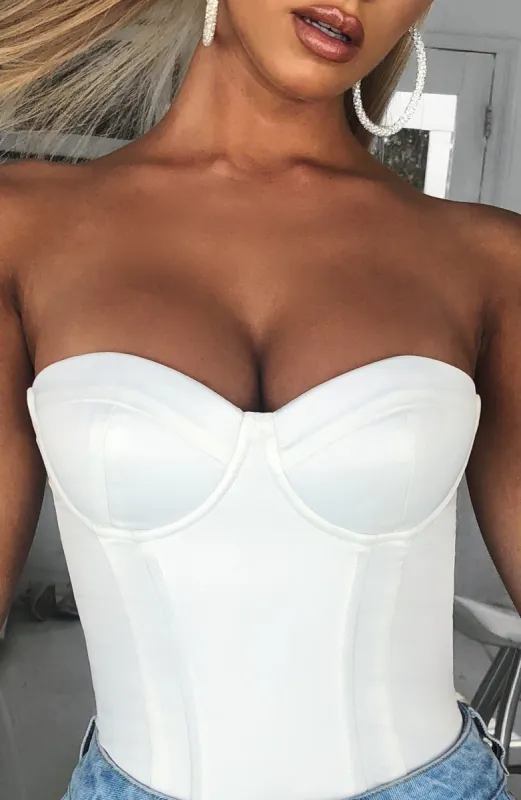 Tara Bodysuit - White sold by Babyboo Fashion