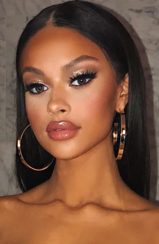 Tatiana Hoop Earrings - Gold sold by Babyboo Fashion