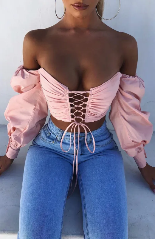 Ella Top - Baby Pink sold by Babyboo Fashion