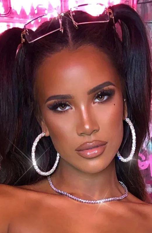 Natalie Hoop Earrings - Silver sold by Babyboo Fashion