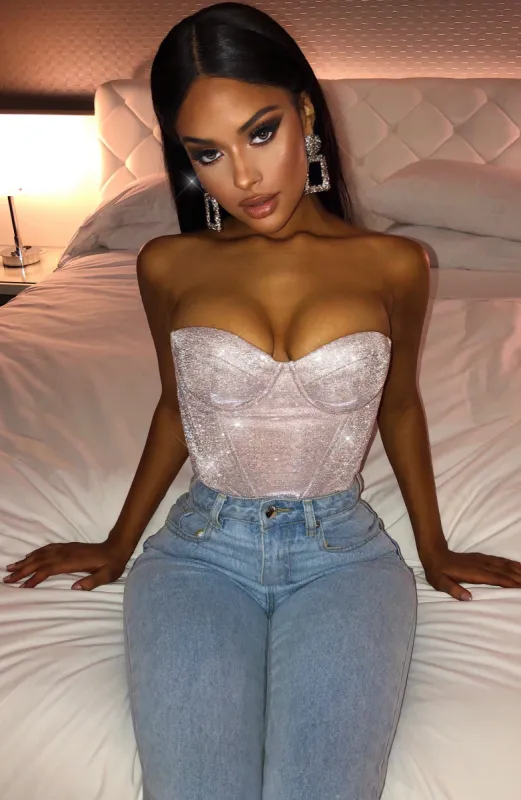 Kalani Bodysuit - Pink Sparkle made by Babyboo Fashion