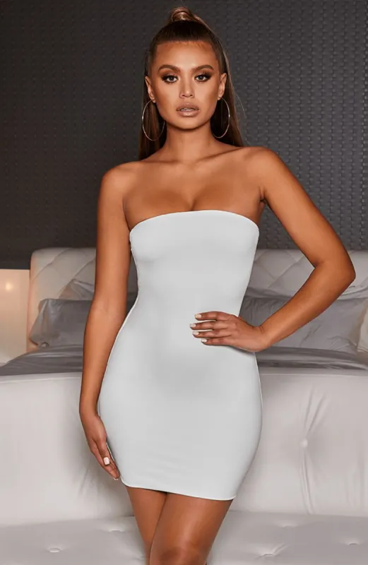Tila Mini Dress - White sold by Babyboo Fashion