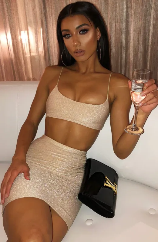 Rumi Top - Gold Sparkle made by Babyboo Fashion