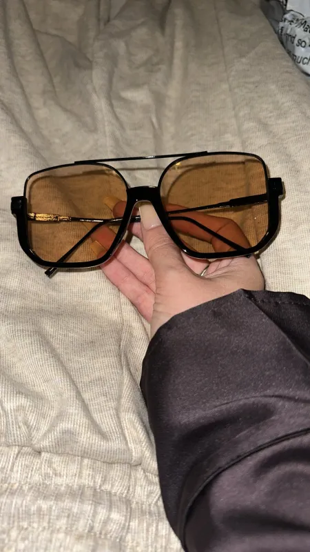 BROWN TINTED AVIATOR GLASSES made by Katie Jade Boutique