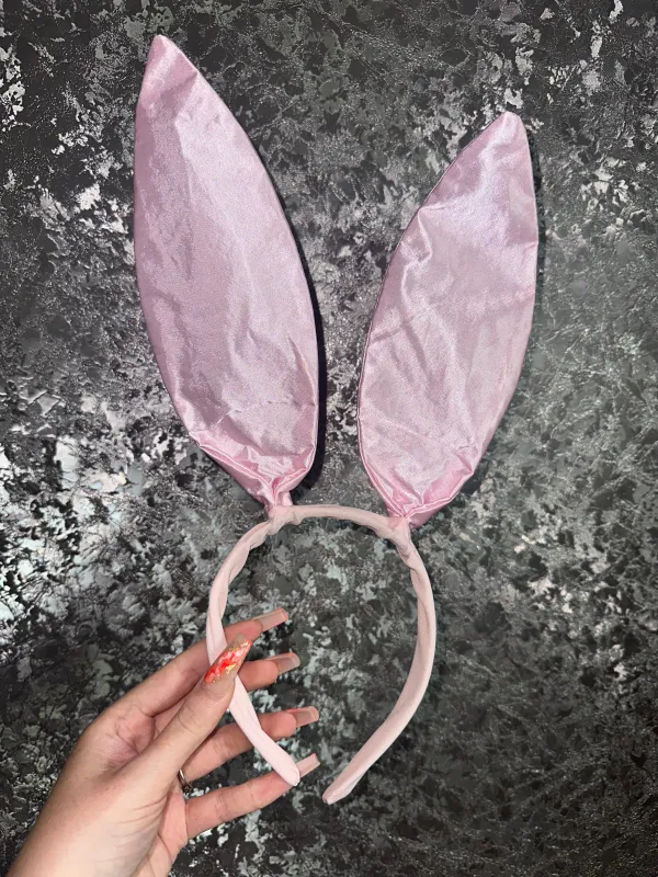 HALLOWEEN PINK SILKY BUNNY EARS sold by Katie Jade Boutique