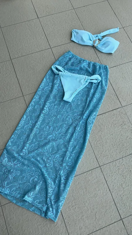 BLUE LACE BEACH MAXI SKIRT sold by Katie Jade Boutique