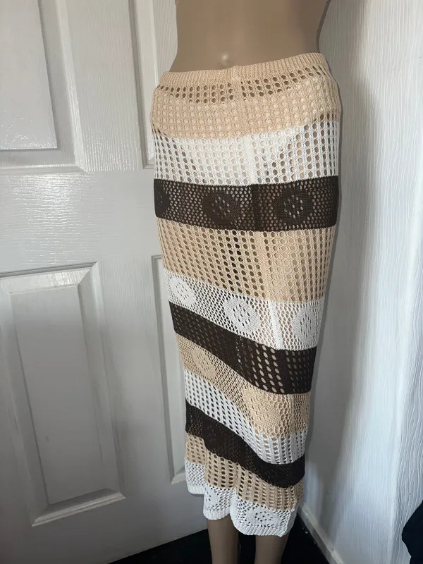 MAXI BEACH KNITTED COVER UP SKIRT sold by Katie Jade Boutique