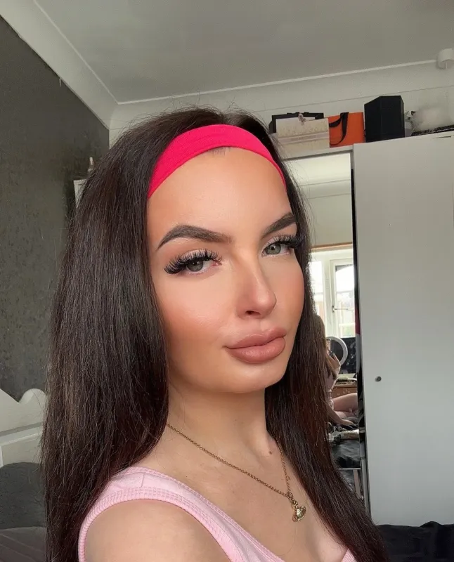 ROSE PINK FABRIC HEADBAND sold by Katie Jade Boutique