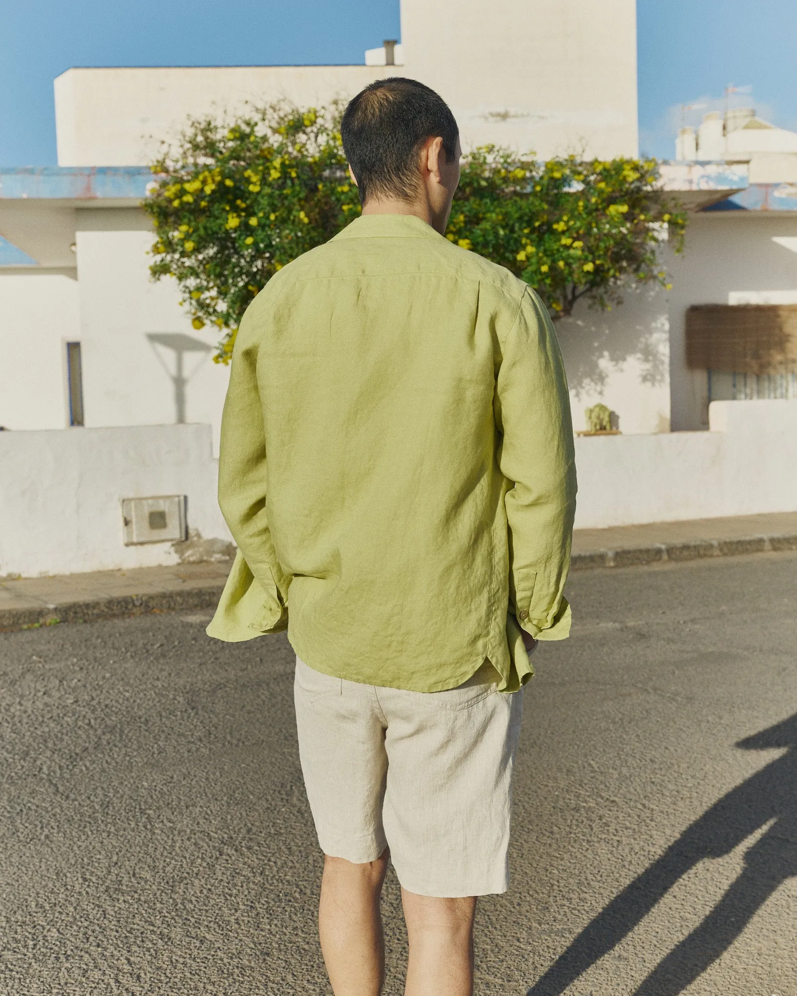 Men’s long sleeve linen shirt MONTREAL sold by Not Perfect Linen product image thumbnail 5
