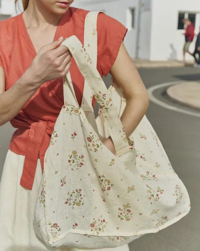 Carry All Linen Tote Bag made by Not Perfect Linen