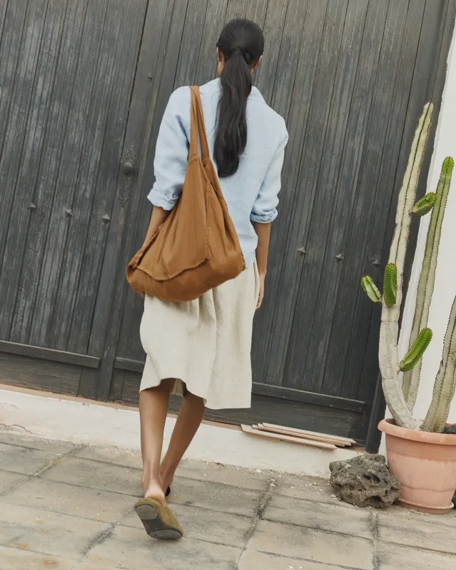Carry All Linen Tote Bag made by Not Perfect Linen