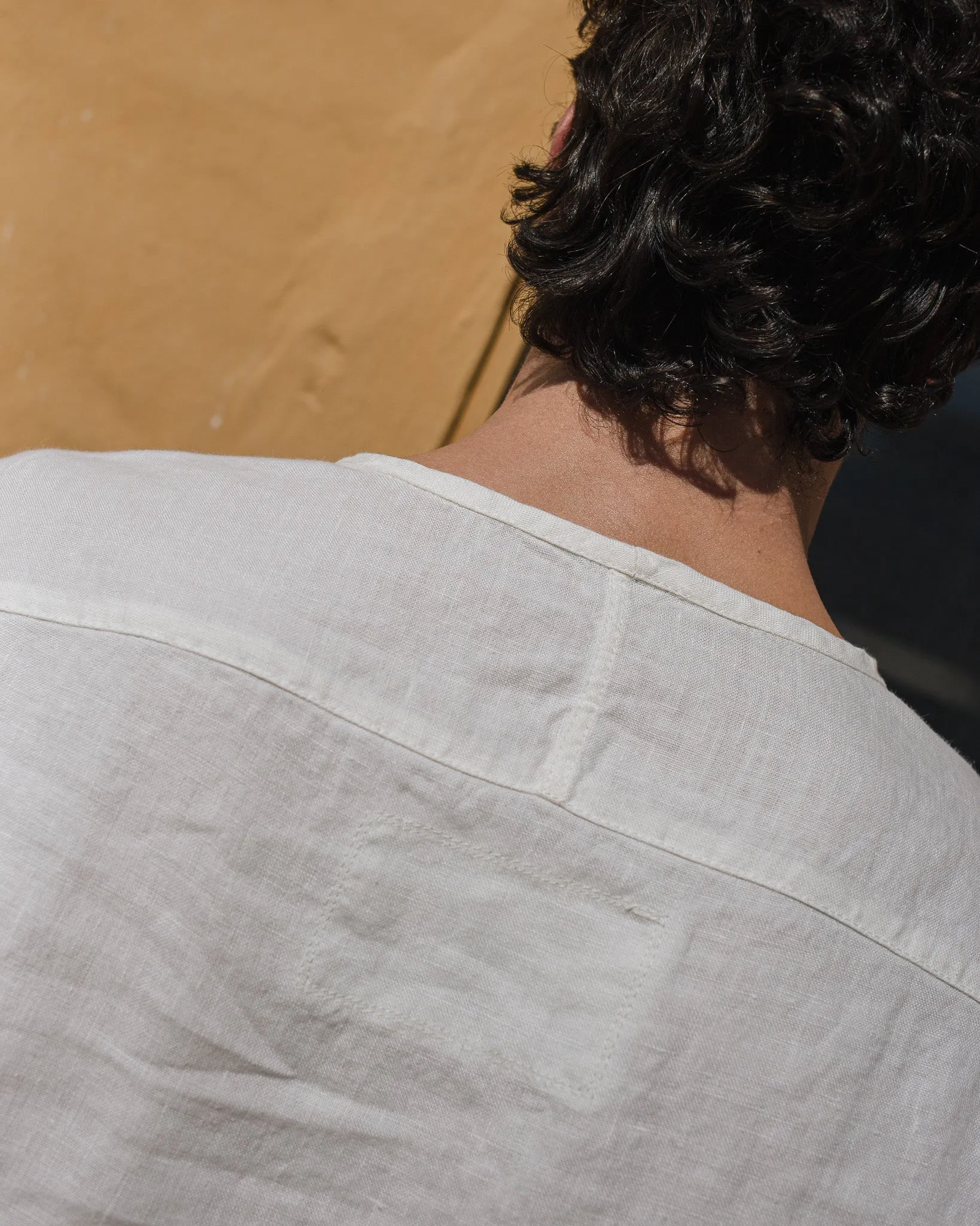 Men’s linen t-shirt BURNIE sold by Not Perfect Linen product image thumbnail 5