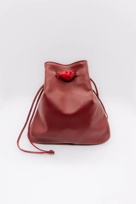 CASILDA Pouch in Rosso made by Ayllon