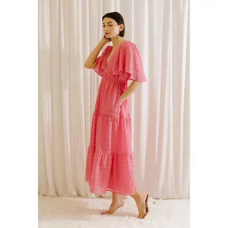 Mackenzie Pink Midi Dress sold by Ava The Label product image thumbnail 3
