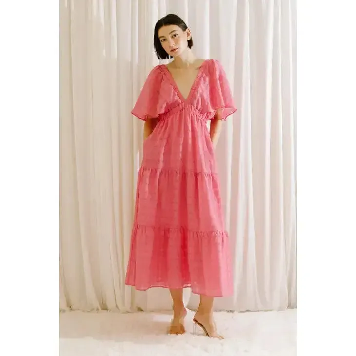 Mackenzie Pink Midi Dress sold by Ava The Label product image thumbnail 2