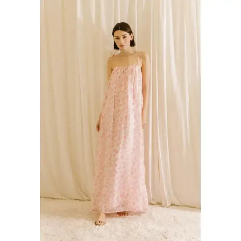 Tulip Pink Maxi Dress sold by Ava The Label