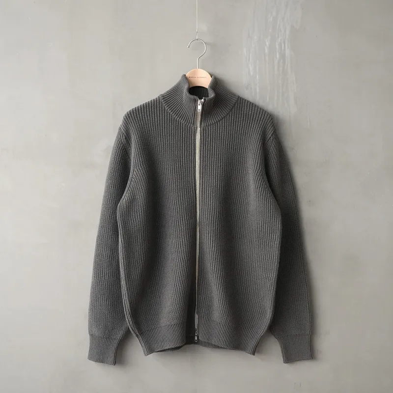 ALL TIME RIB ZIP KNIT 25AW sold by Manual Alphabet