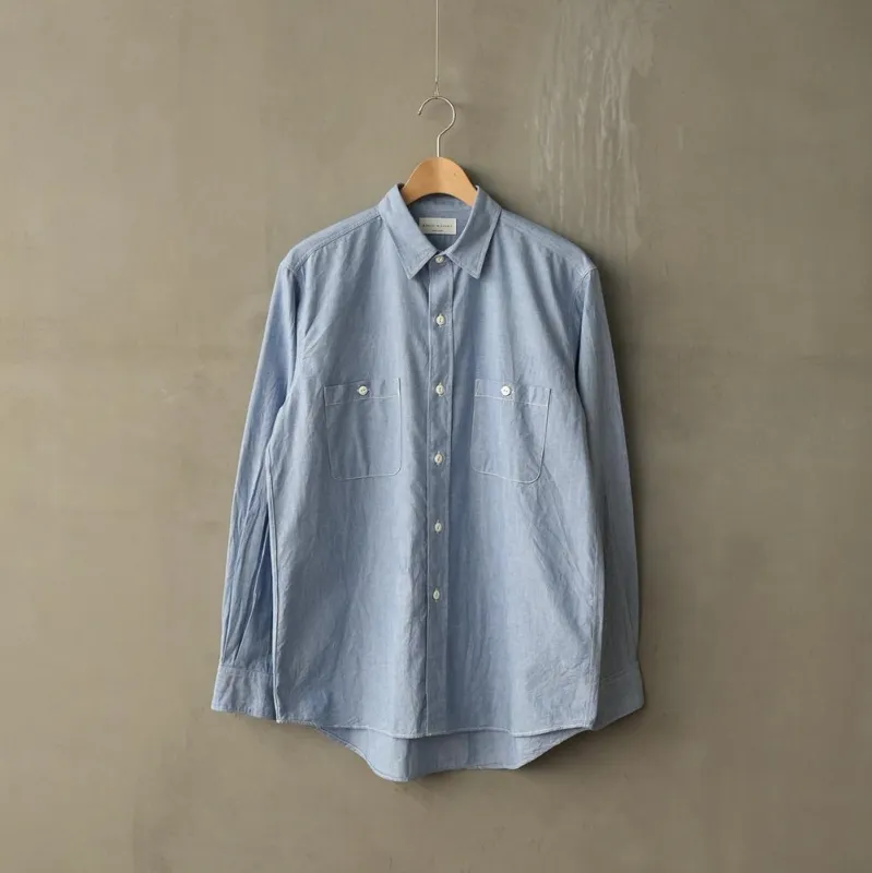 VINTAGE CHAMBRAY WORK SHIRTS sold by Manual Alphabet