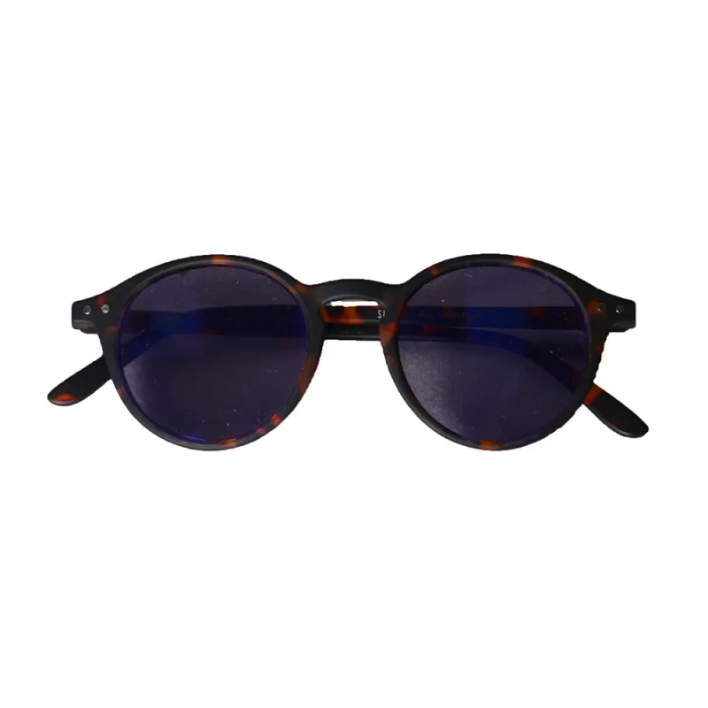 IZIPIZI Sun Mirror#D（TORTOISE Blue Mirror Lenses） made by Manual Alphabet