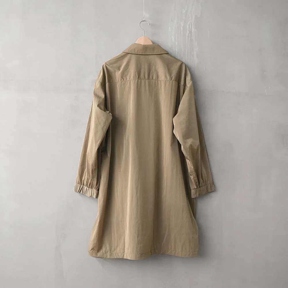 LIGHT NYLON OVER SIZE COAT sold by Manual Alphabet product image thumbnail 3