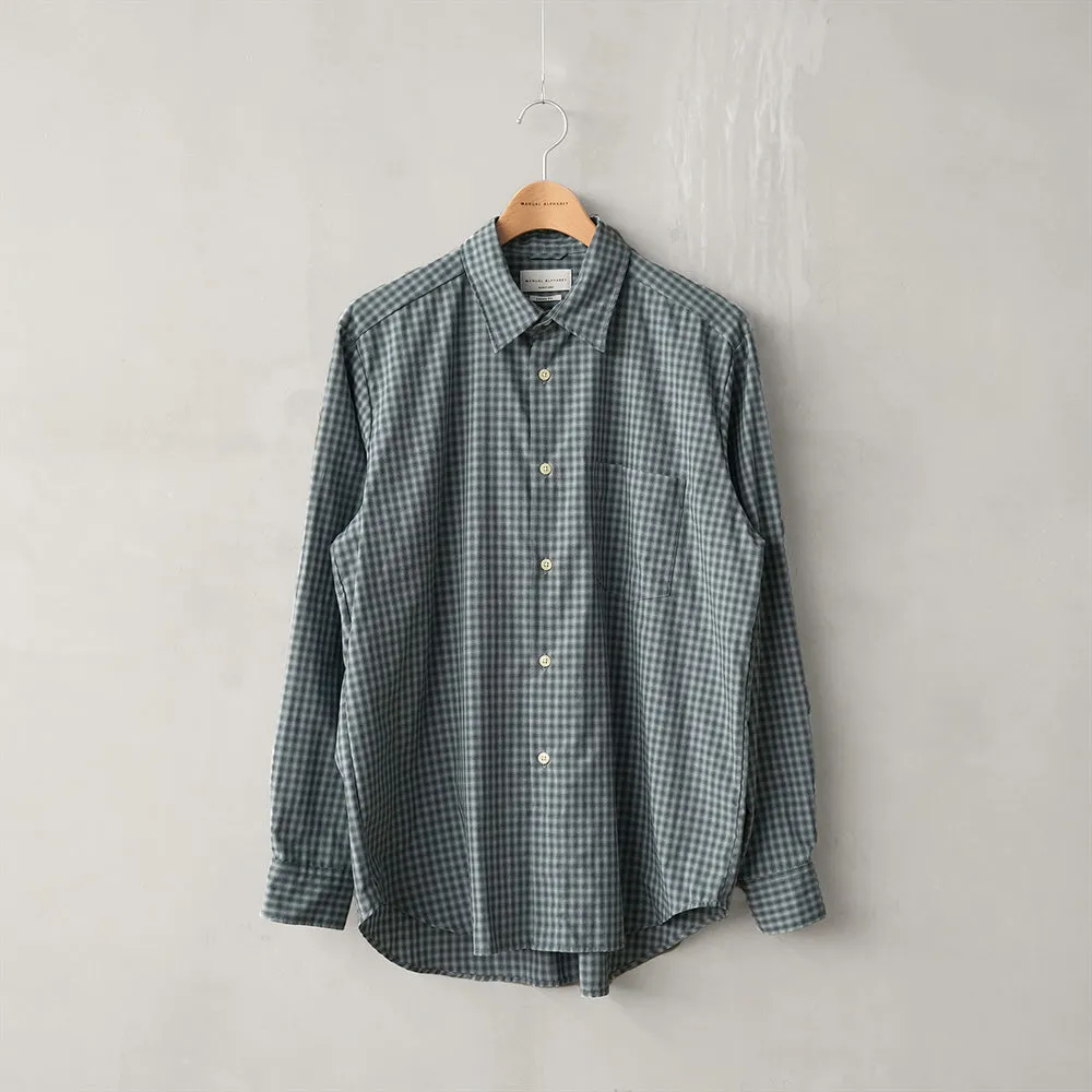 BLUR CHECK LOOSE FIT RC SHIRTS sold by Manual Alphabet