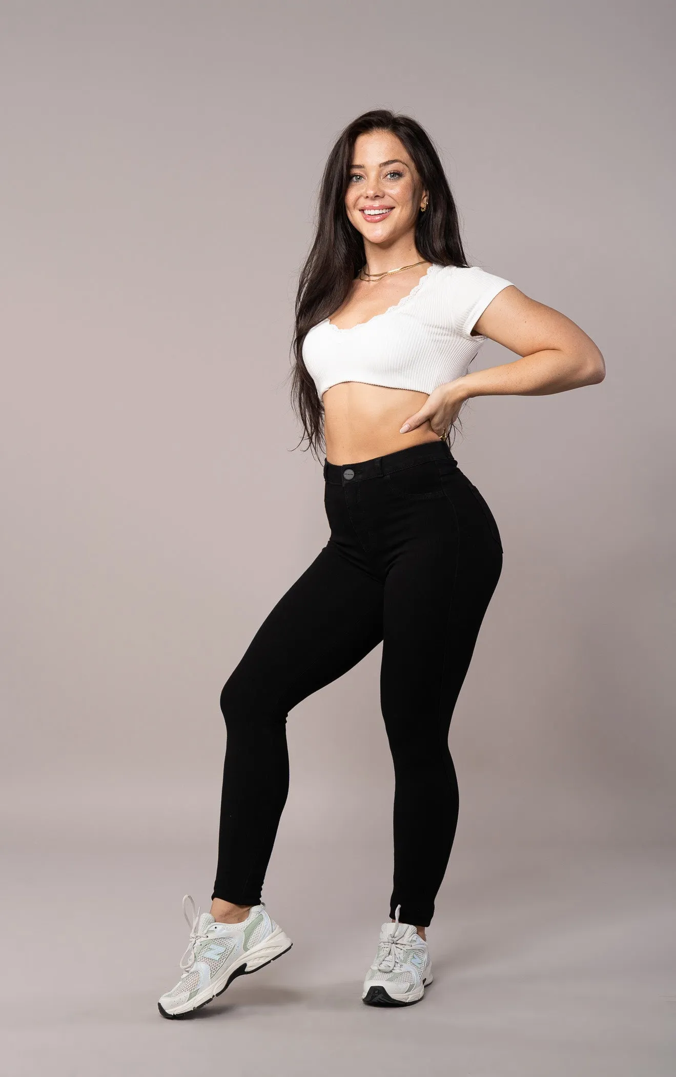 Womens 360 High Waisted Fitjeans - Black sold by Fit Jeans