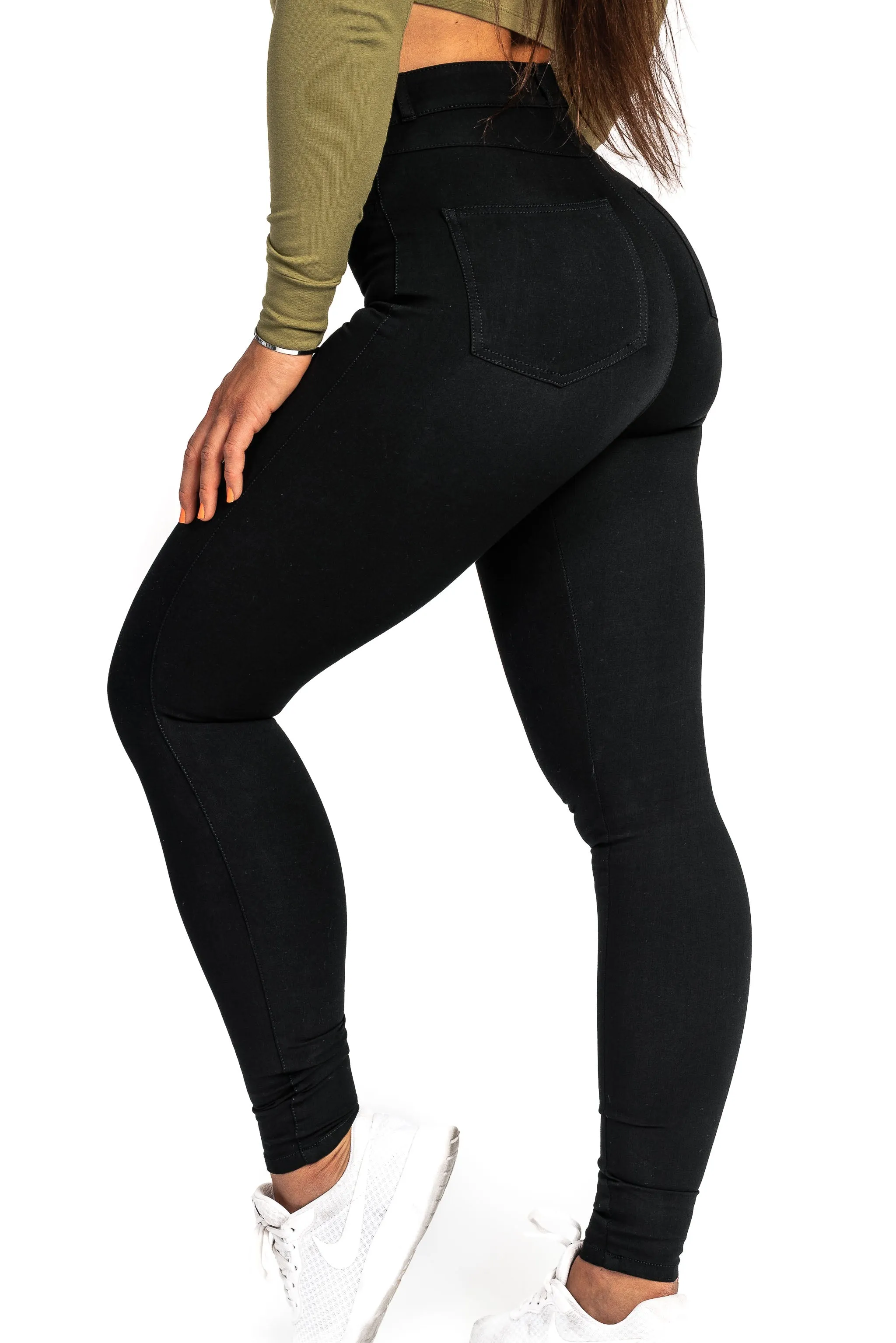 Womens 360 Light High Waisted Fitjeans - Black sold by Fit Jeans