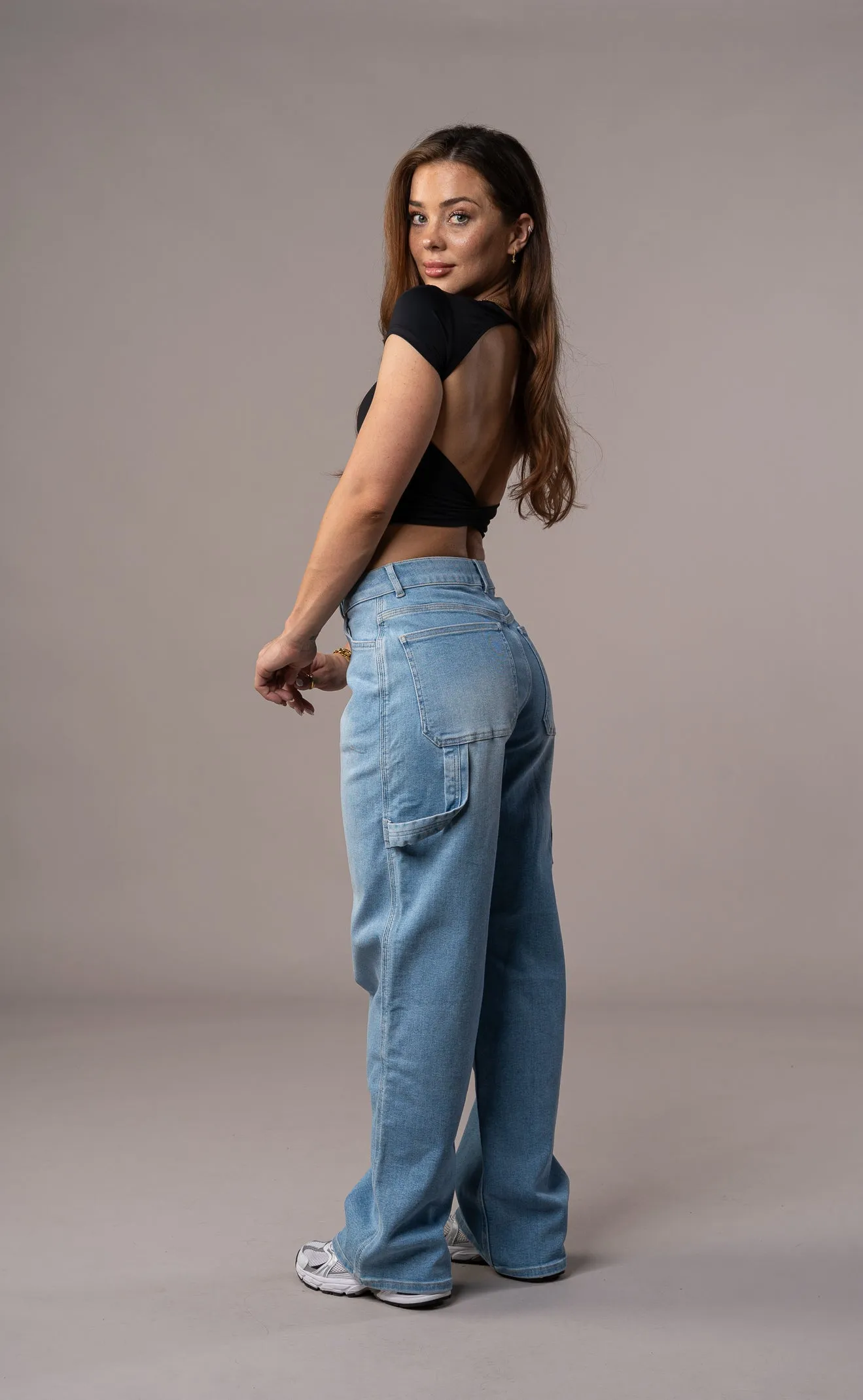 Womens Carpenter Fitjeans - Arctic Light Blue sold by Fit Jeans product image thumbnail 2