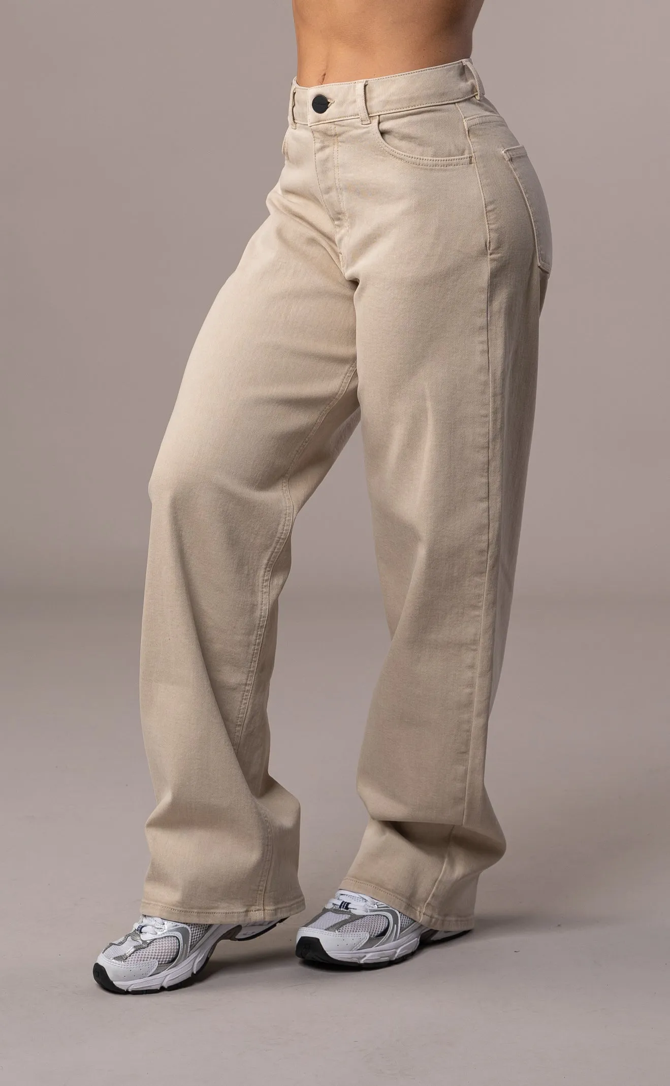 Womens Pastel Baggy Fitjeans - Sand sold by Fit Jeans product image thumbnail 3