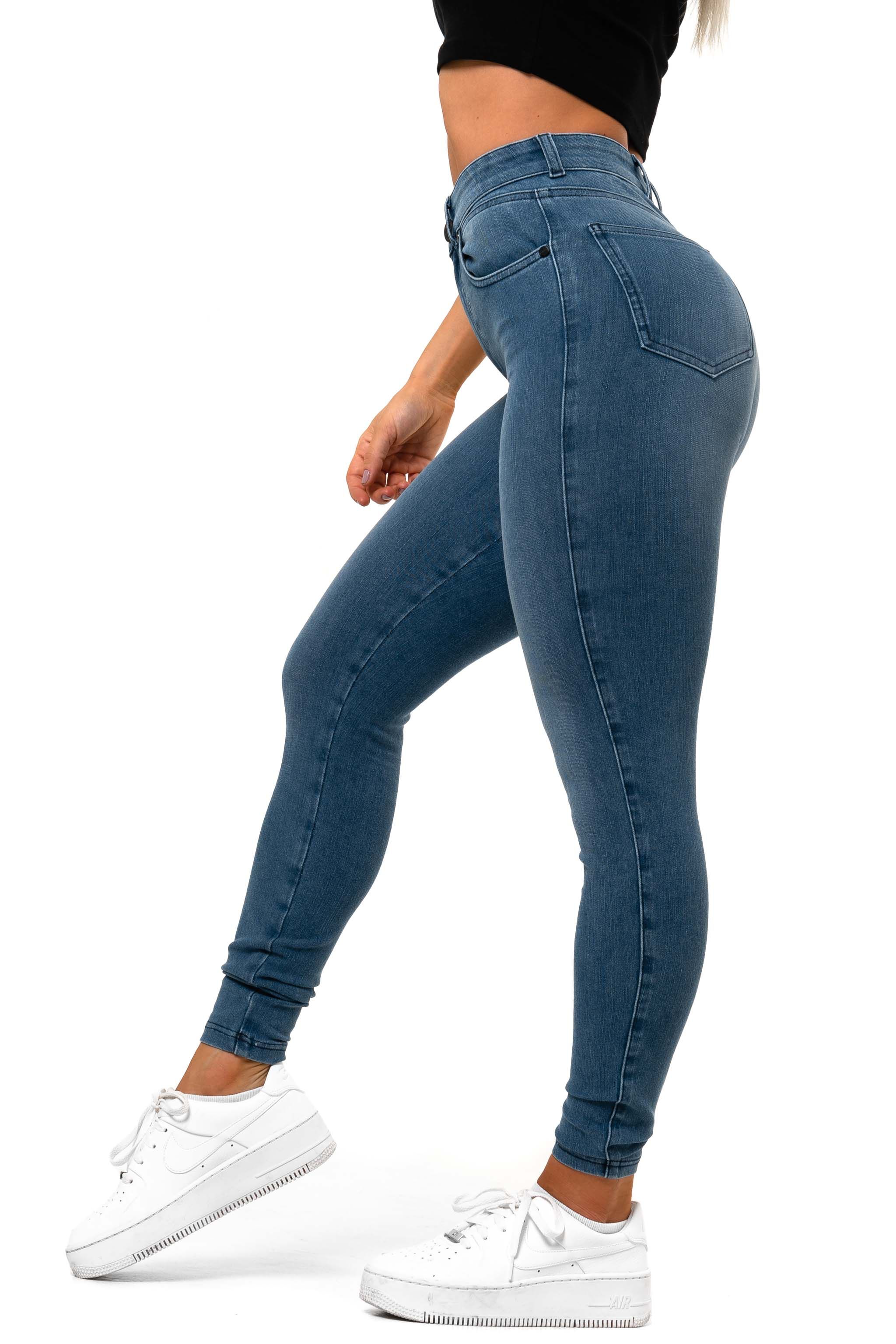 Womens Vital High Waisted Fitjeans - Azure Blue sold by Fit Jeans product image thumbnail 3