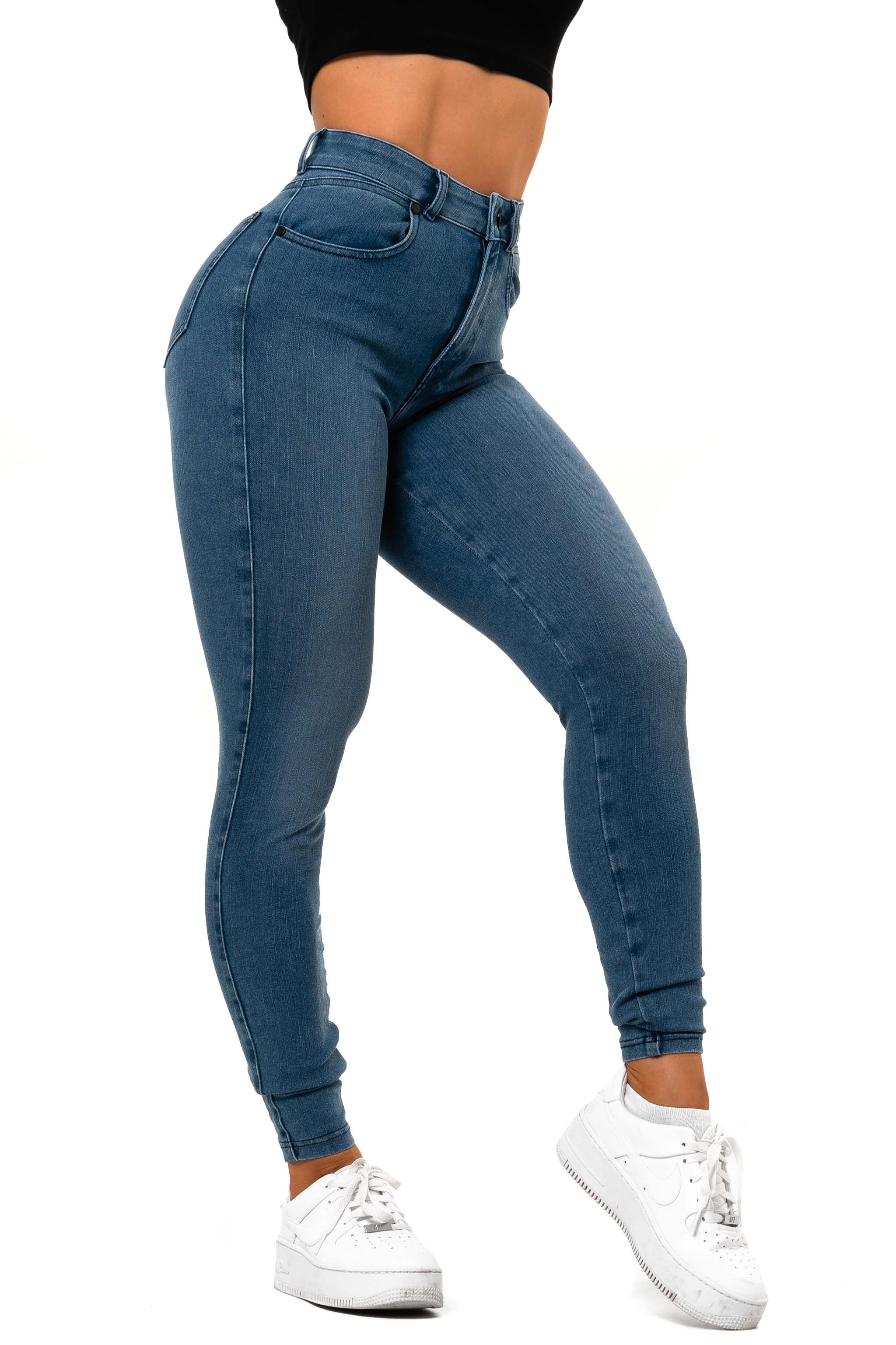Womens Vital High Waisted Fitjeans - Azure Blue sold by Fit Jeans