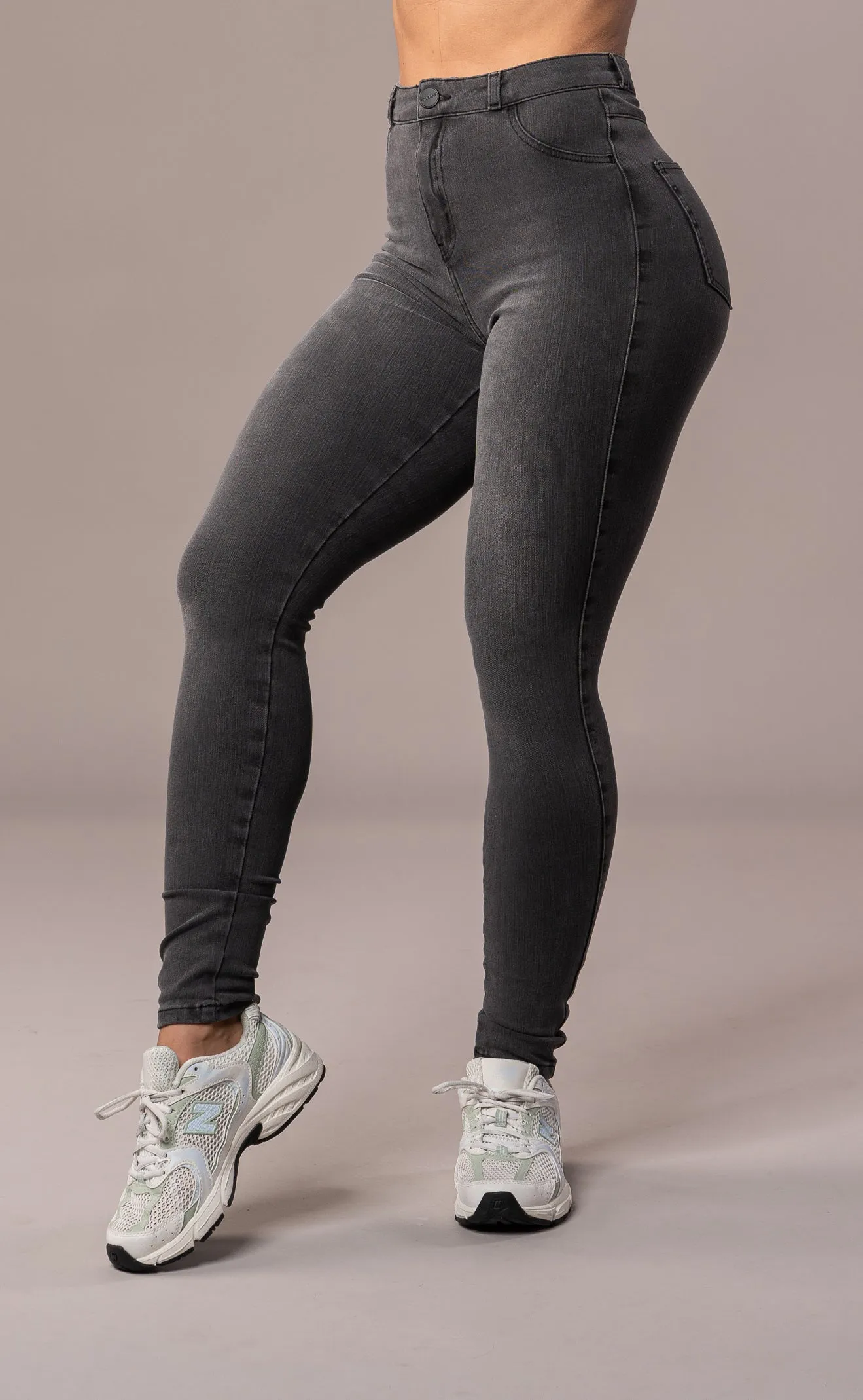 Womens 360 V2 High Waisted Fitjeans - Grey sold by Fit Jeans product image thumbnail 3